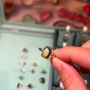 Sterling opal ring size 8